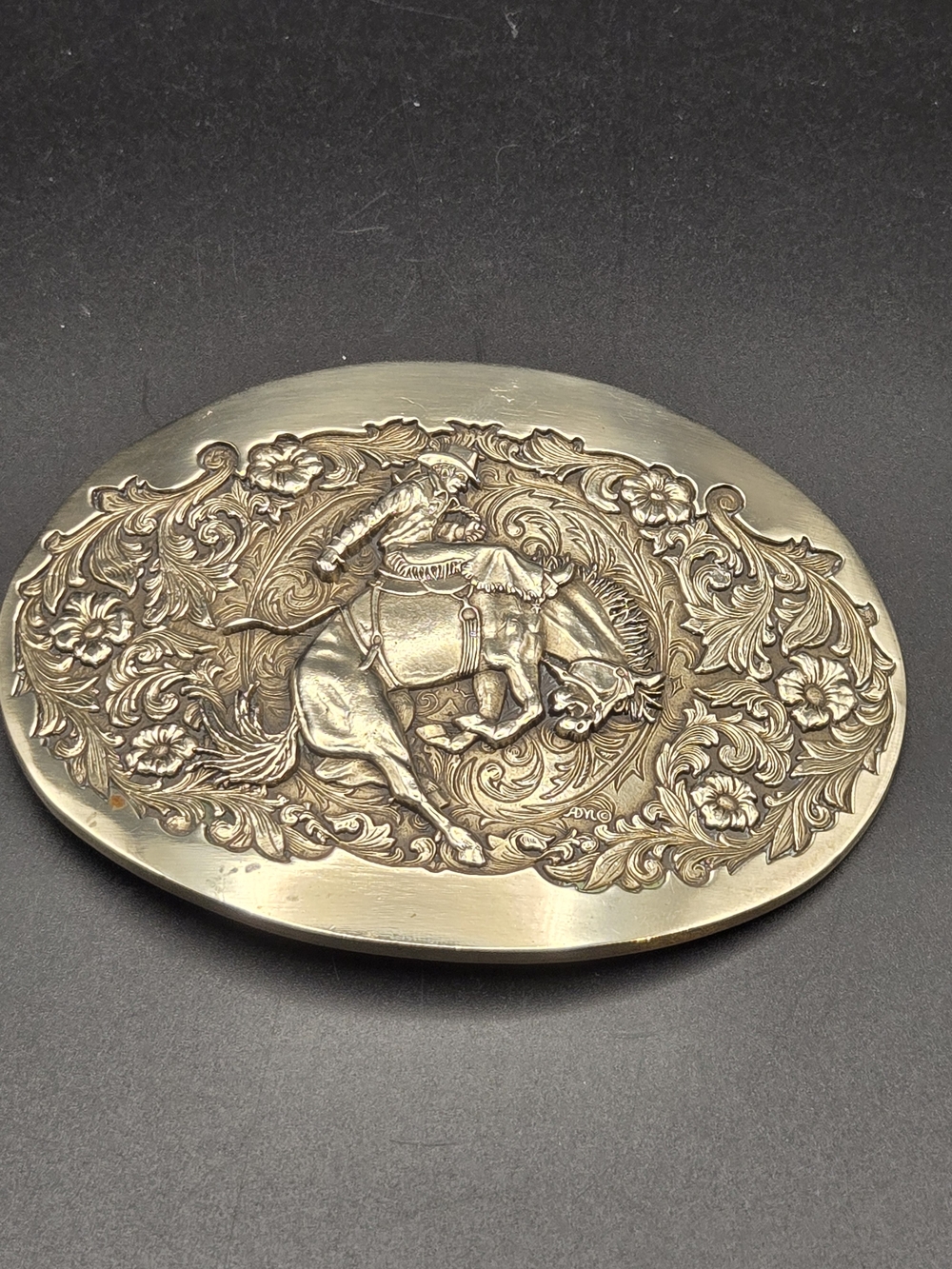Vintage Award Design Medals Solid Brass Belt Buckle